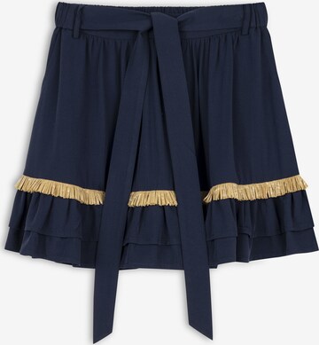 Twist Skirt in Blue: front