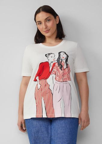 T-shirt s.Oliver en beige : devant