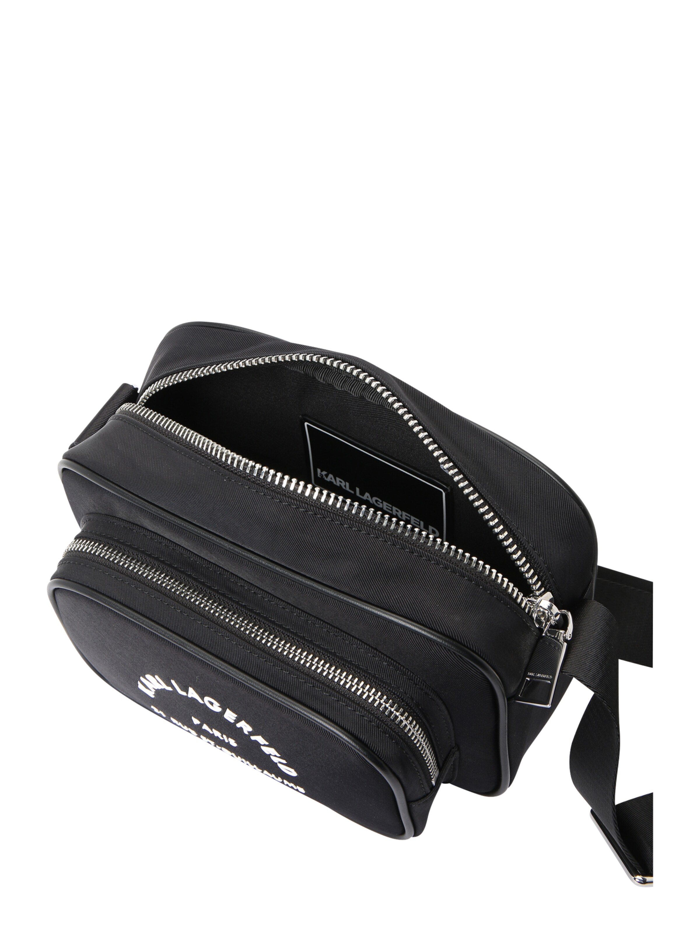 juoda Karl Lagerfeld Rankinė su ilgu dirželiu 'Rue St-Guillaume'