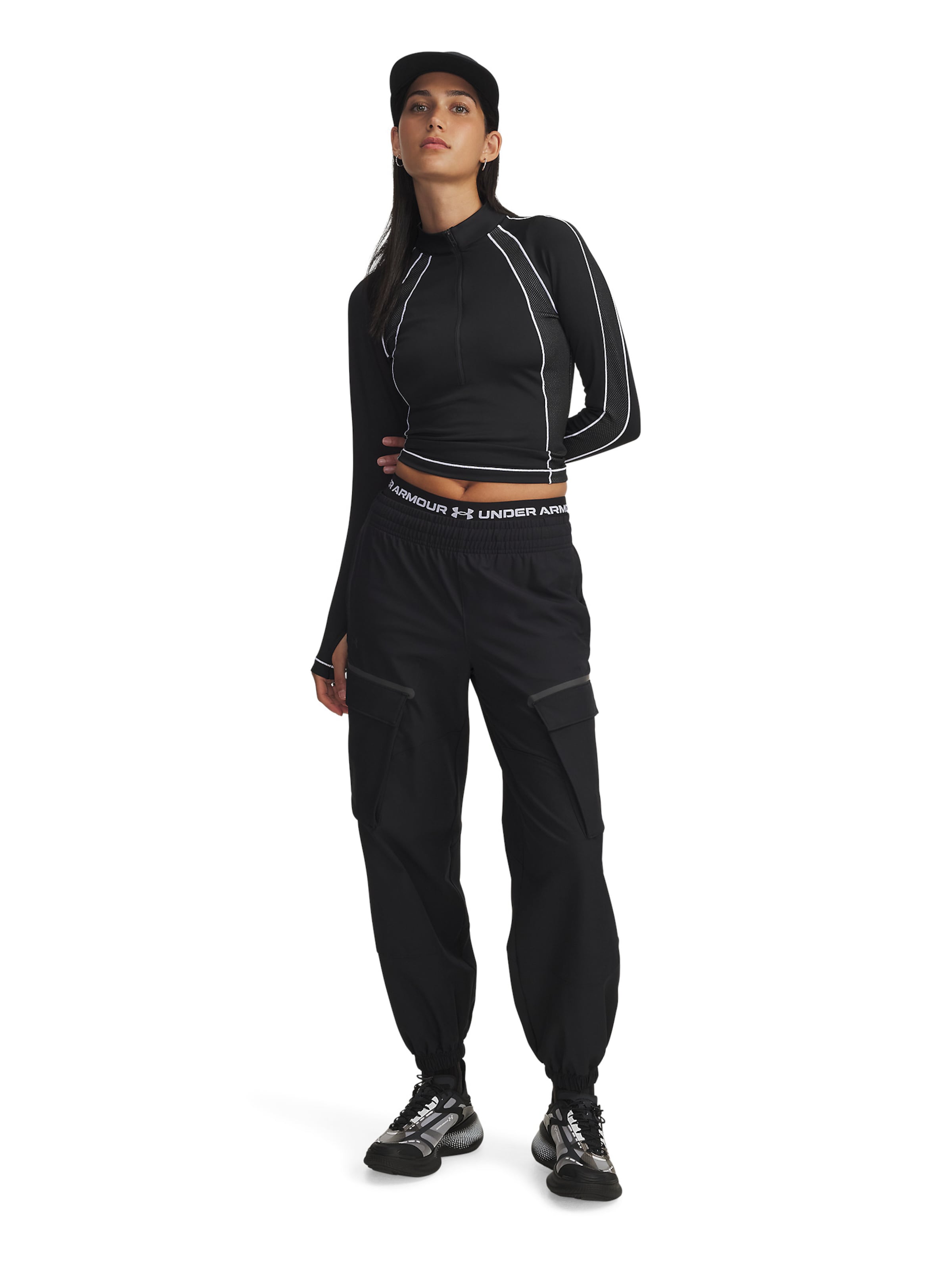 UNDER ARMOUR Functioneel shirt 'ColdGear' in Zwart