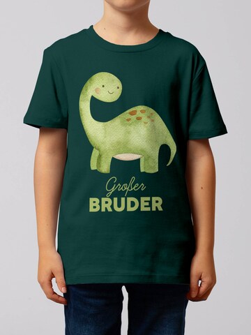 Maglietta 'Dinosaurier 04 Großer Bruder' di watabout.kids in verde