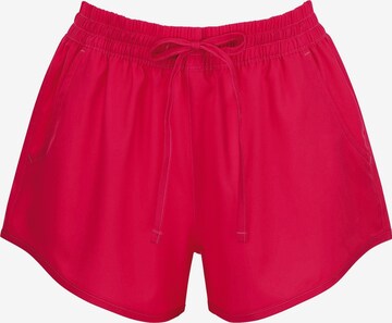 Shorts de bain OLYMPIA en rouge : devant