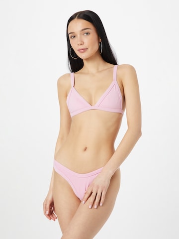 Nasty Gal Triangel Bikini in Roze: voorkant