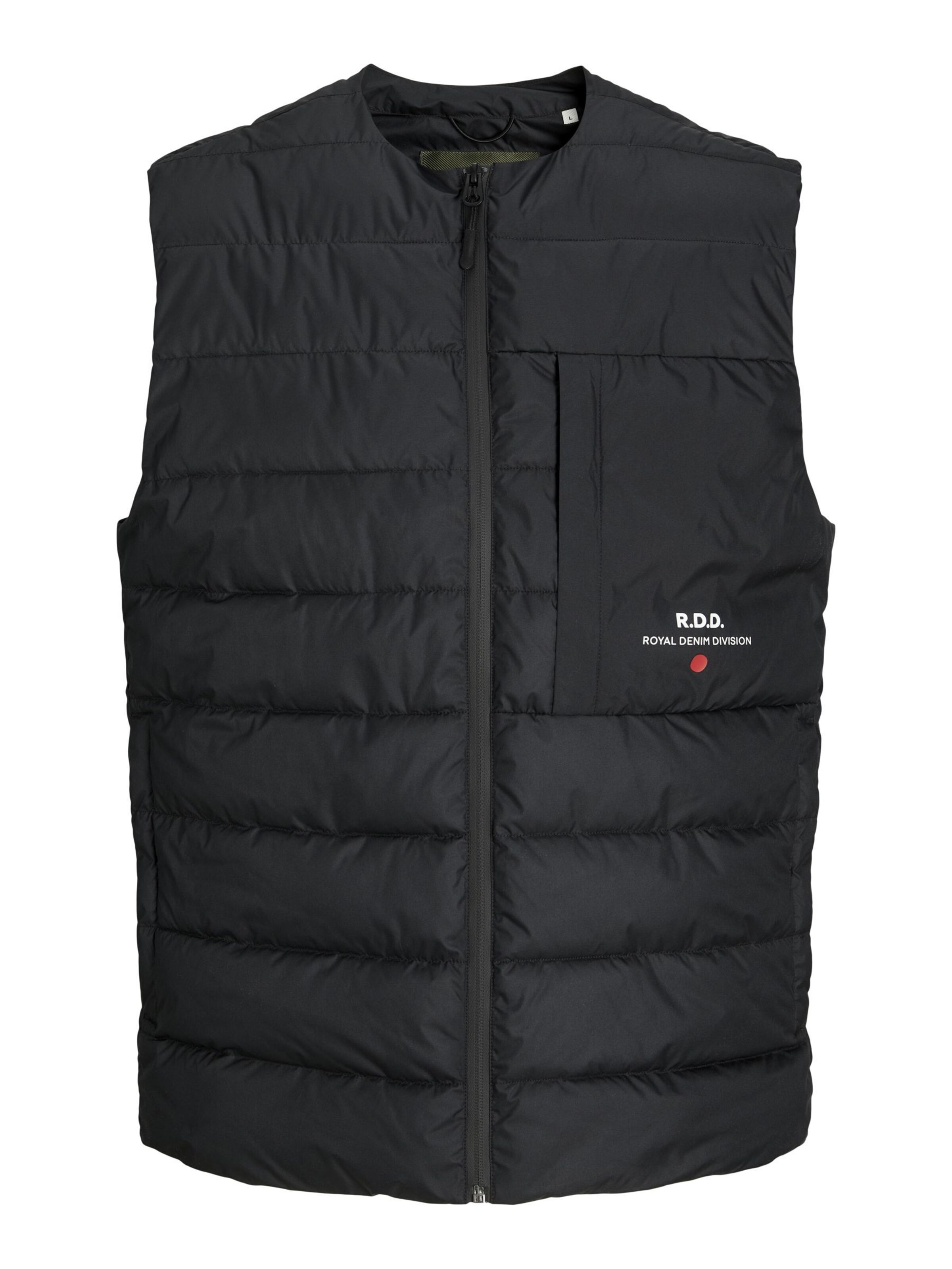 Gilet R.D.D. ROYAL DENIM DIVISION en noir : devant
