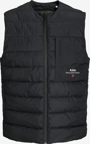 Gilet R.D.D. ROYAL DENIM DIVISION en noir : devant