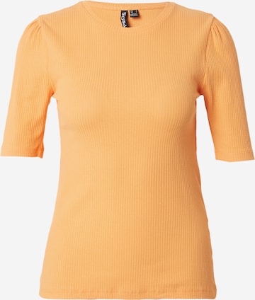 PIECES - Camisa 'Ruka' em laranja: frente