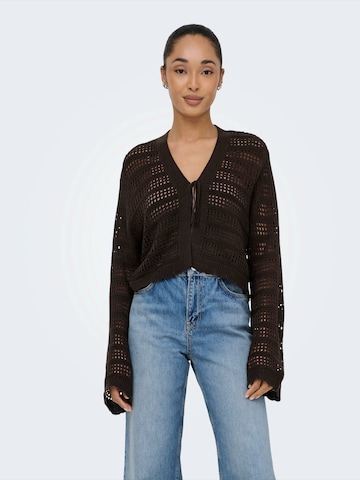 ONLYKardigan 'ONLLykke' - smeđa boja: prednji dio