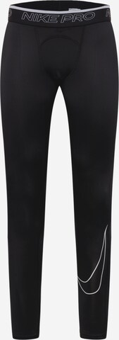 NIKE Skinny Sportbyxa i svart: framsida