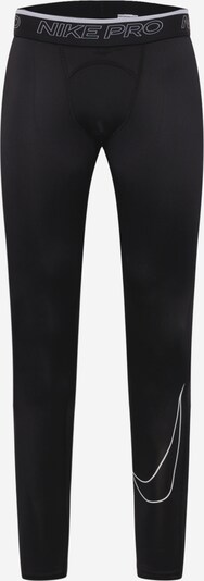 NIKE Workout Pants in Black / White, Item view