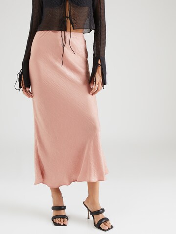 Jupe 'Bias' Nasty Gal en rose : devant