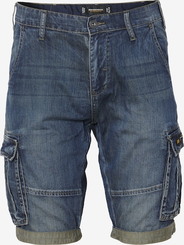 KOROSHI Regular Cargo jeans in Blue: front