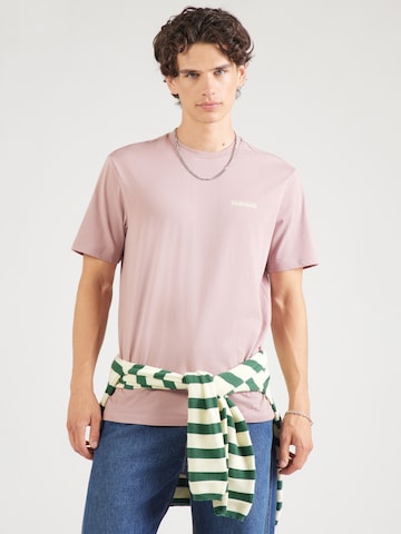 Tricou 'S-YOSE' de la NAPAPIJRI pe roz