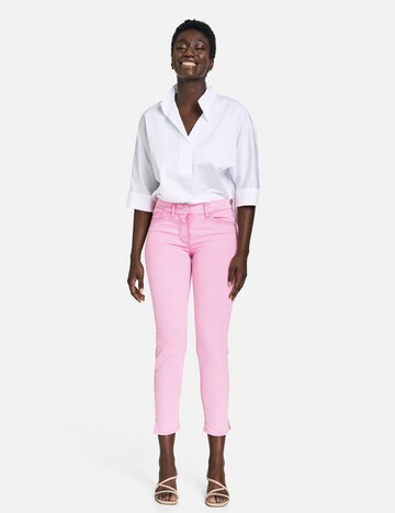 GERRY WEBER Skinny Jeansy 'Best4me' w kolorze różowy