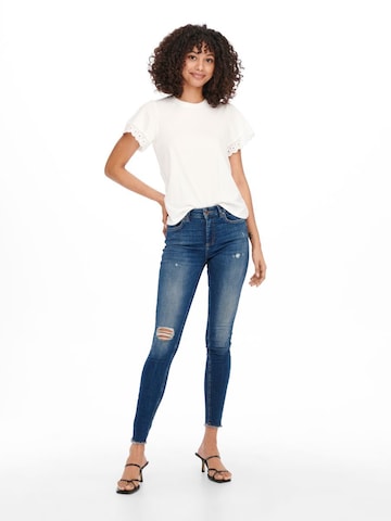 ONLY Skinny Jeans 'Blush' in Blauw