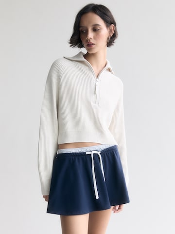 Pull&Bear Sweter w kolorze beżowy: przód