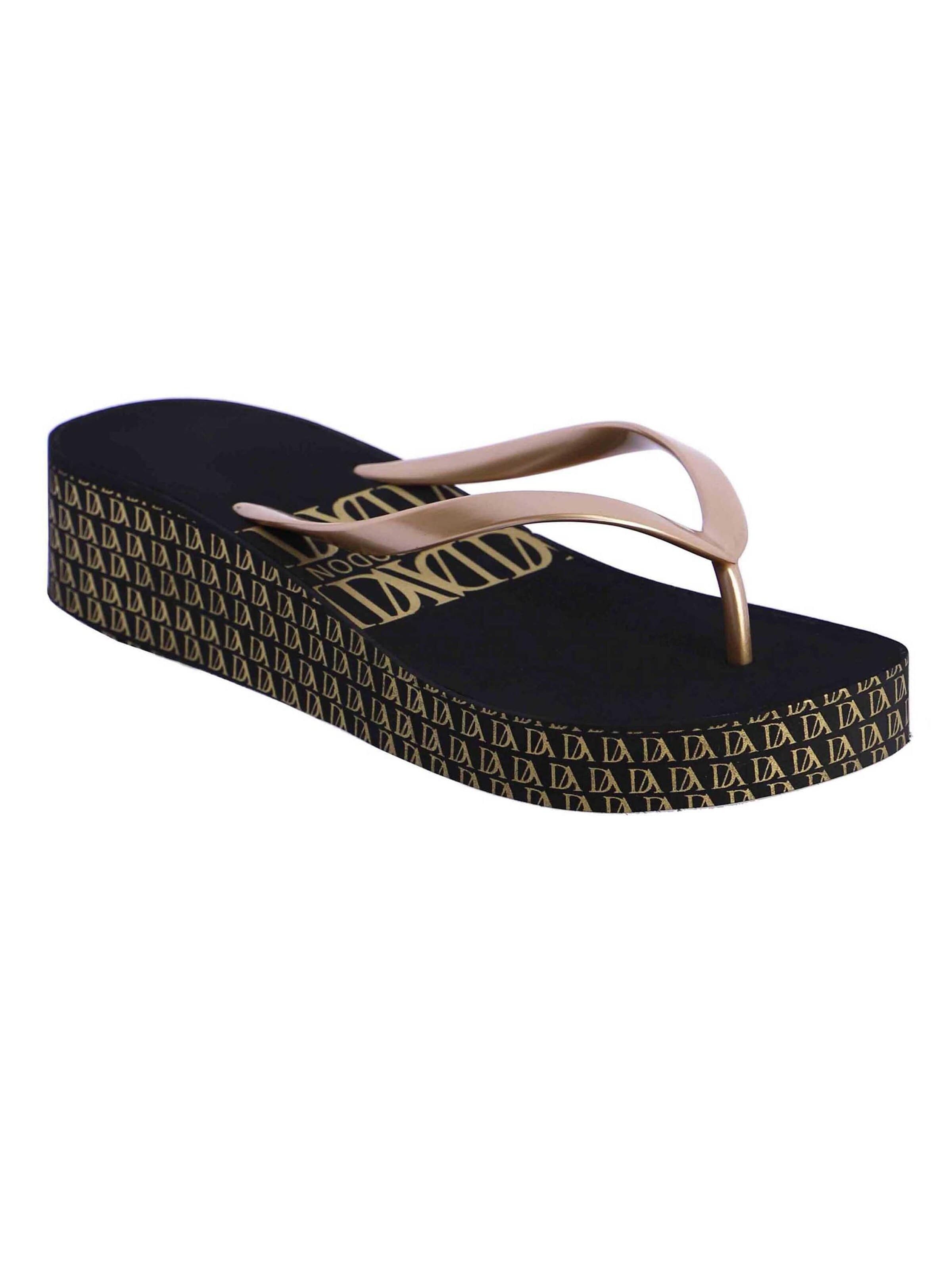 Don Algodon - Sandalias de dedo 'Amelie' en oro: frente
