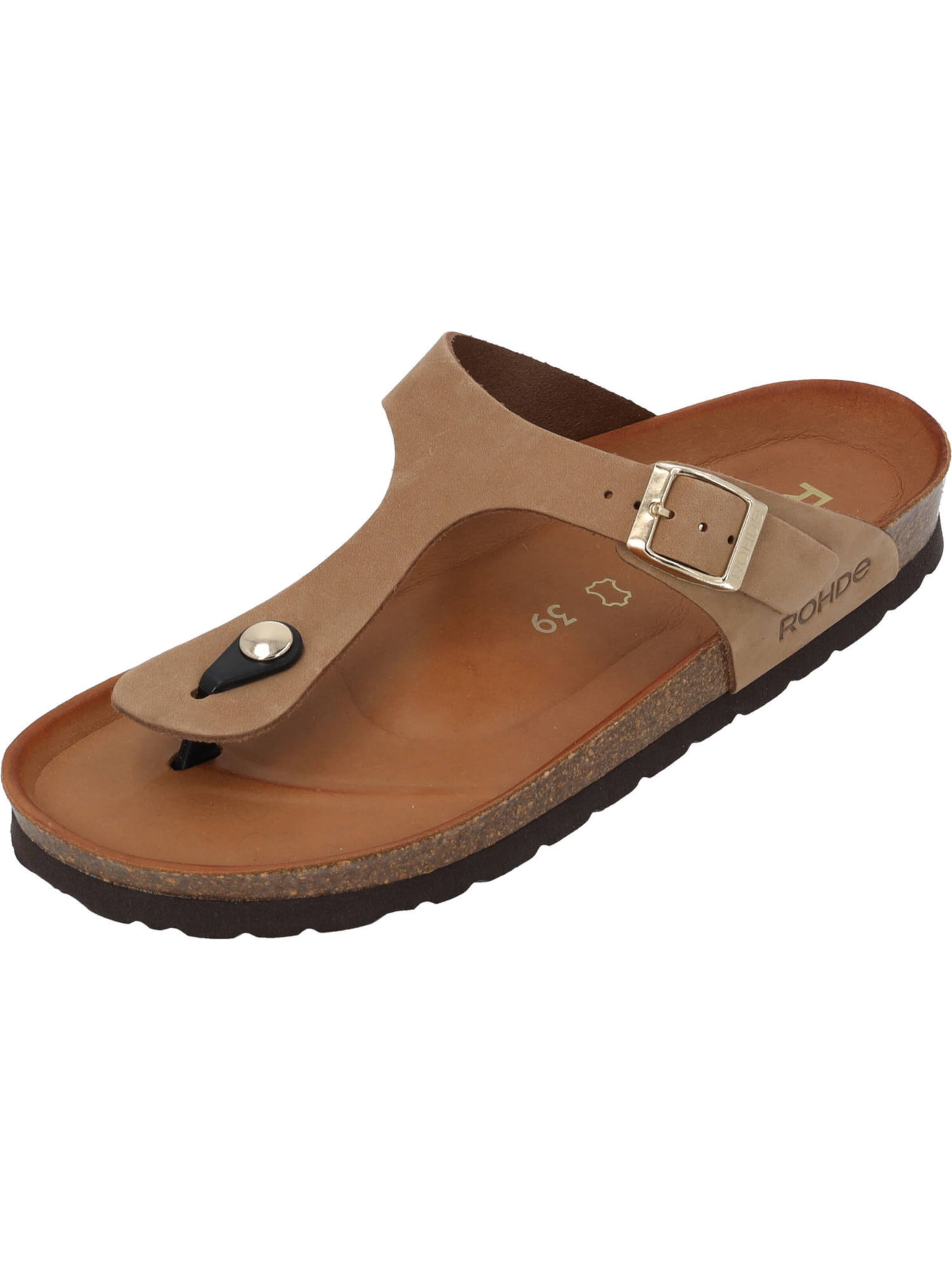 ROHDE Teenslipper '5642' in Bruin: voorkant