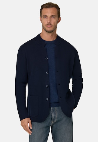Boggi Milano Strickjacke in Blau: Vorderseite