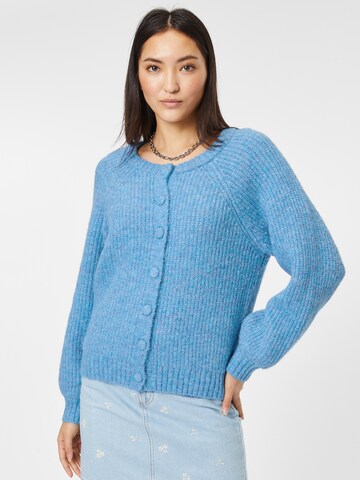 Grace & Mila Knit Cardigan 'GAITAN' in Blue: front