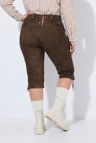 Ulla Popken Regular Hose in Braun