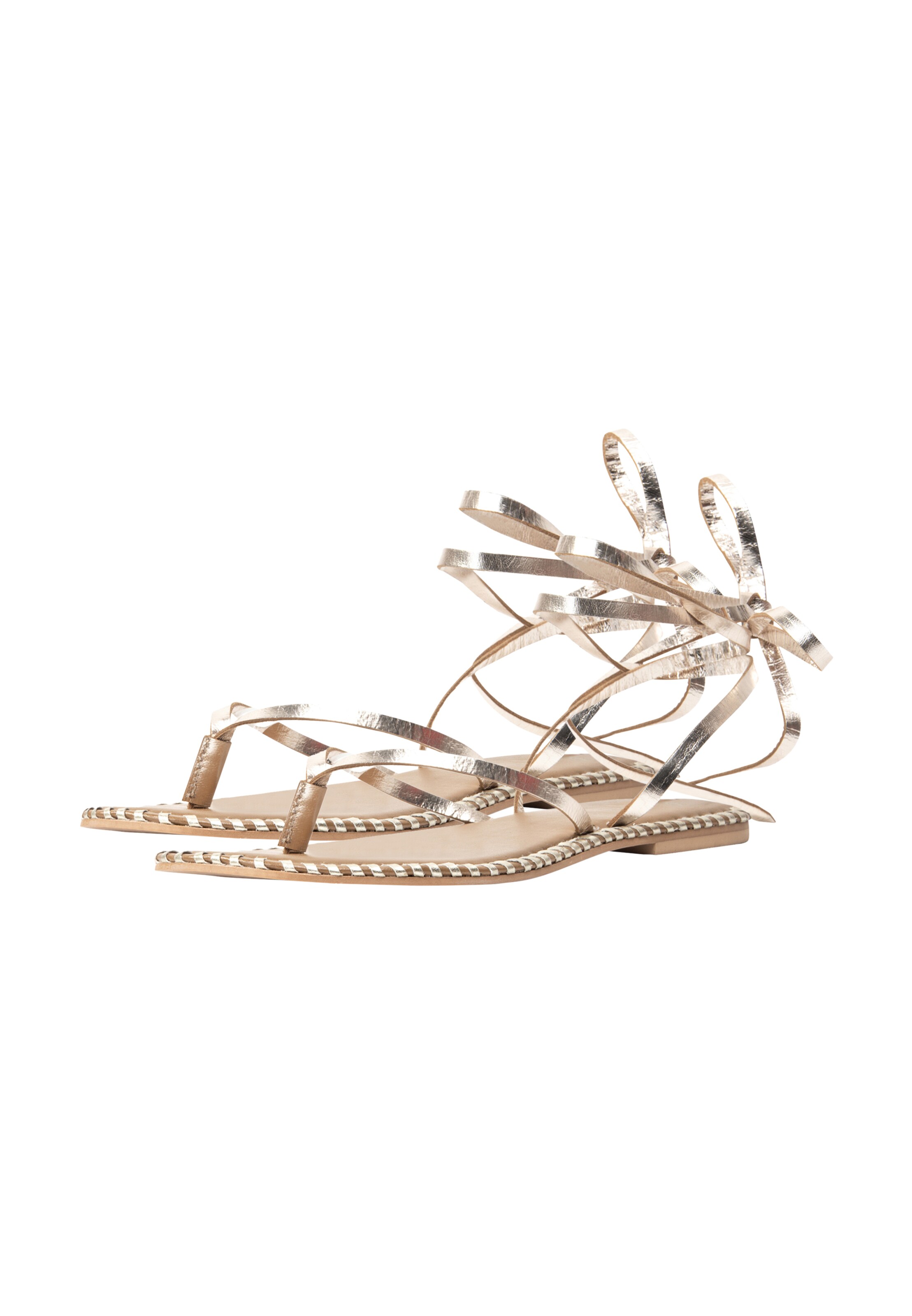 faina Sandalen met riem in Goud