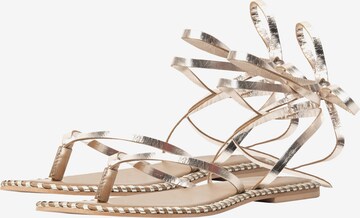 faina Sandalen met riem in Goud