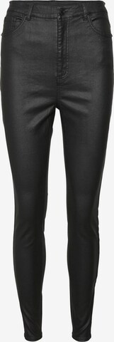 Vero Moda Petite Skinny Broek 'Sandra' in Zwart: voorkant