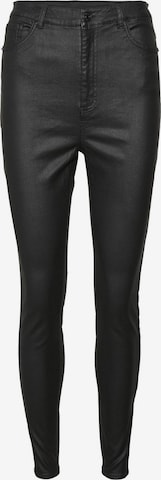 Vero Moda Petite - Skinny Calças 'Sandra' em preto: frente