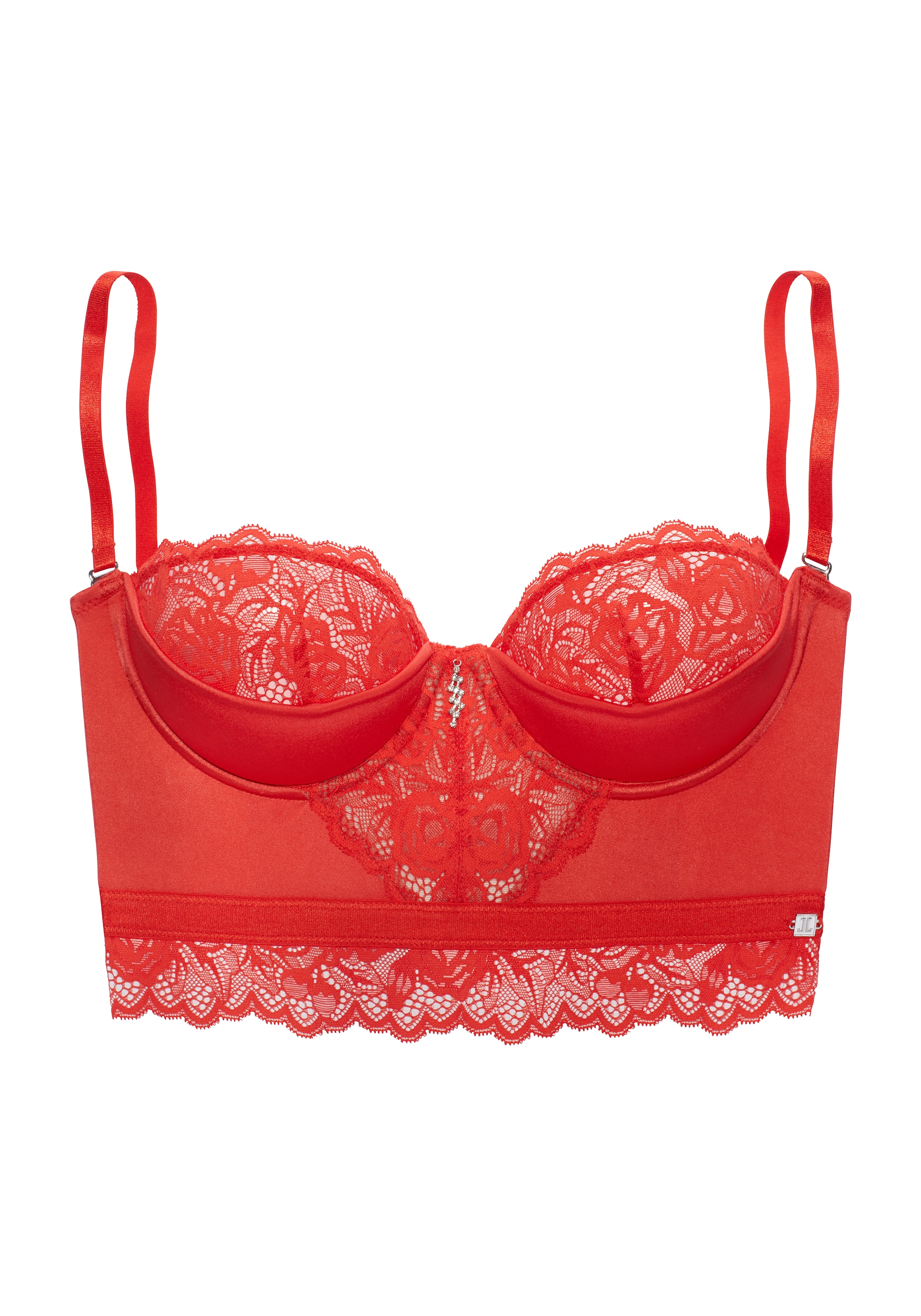 JETTE Corsage in Red: front