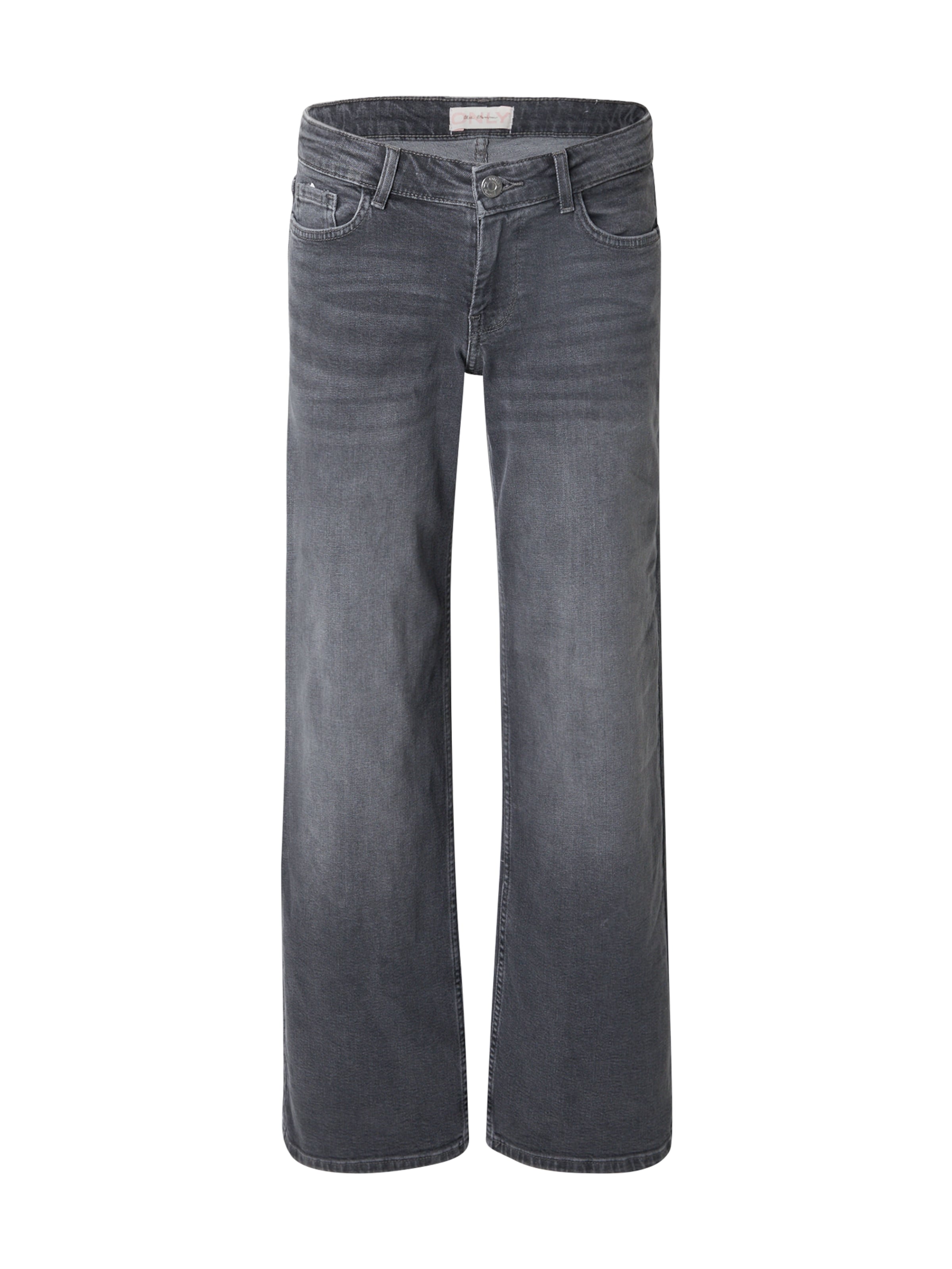 ONLY Wide leg Jeans 'JUDY' in Grijs: voorkant