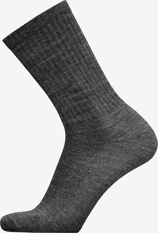 Uphill Sport Socken in Grau: Vorderseite
