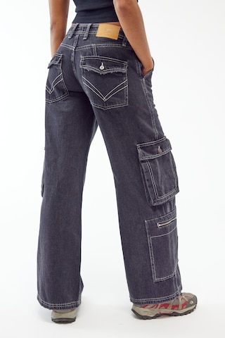 Wide Leg Jeans cargo BDG Urban Outfitters en noir