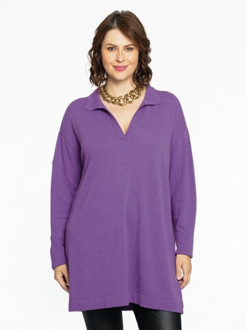 Yoek Sweater in Purple: front