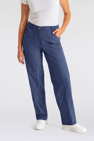 KjBRAND Wide leg Pants in Blue: front