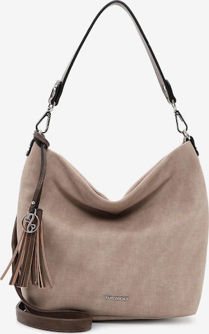 Borsa a sacco 'Elke' di Emily & Noah in beige: frontale