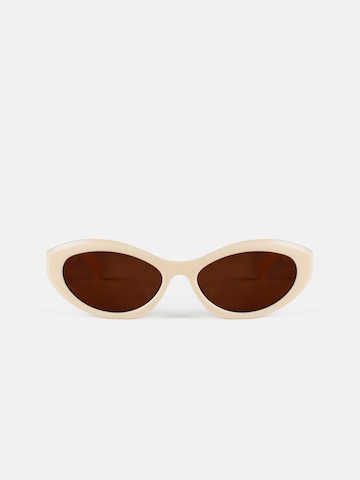 L37 HANDMADE SHOES - Gafas de sol 'ALFA' en blanco: frente