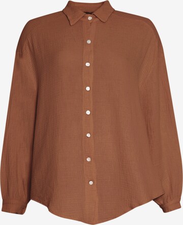 SASSYCLASSY Blouse in Bruin: voorkant