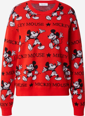 PRINCESS GOES HOLLYWOOD - Pullover 'Mickey Mouse' em vermelho: frente