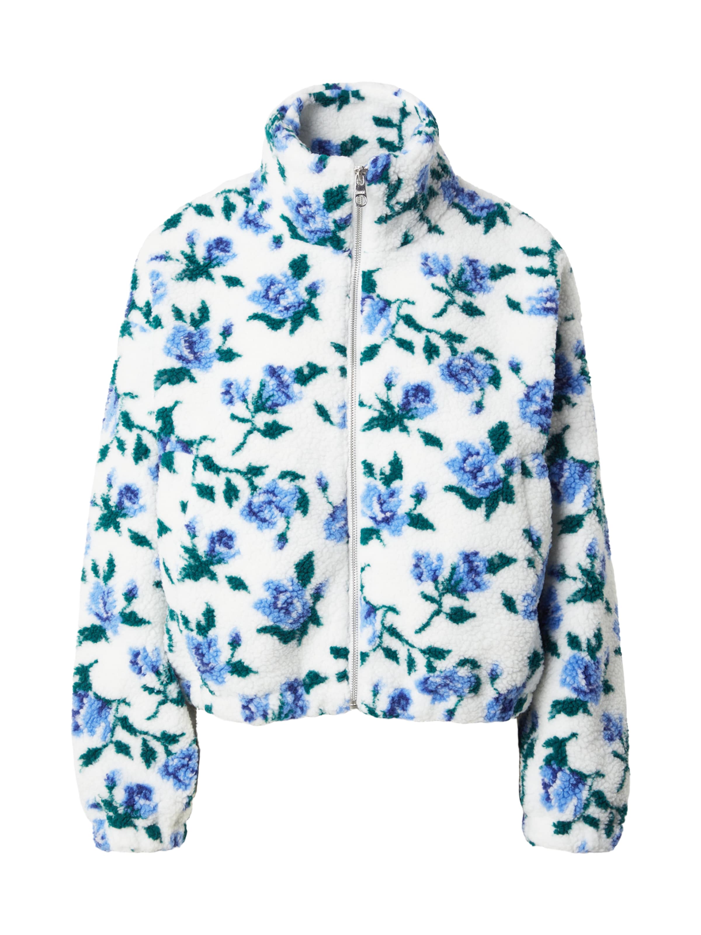 ONLY Veste mi-saison 'ONLTHEA' en XS en bleu / bleu clair / vert foncé / blanc, Vue avec produit