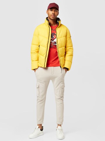 TOM TAILOR Between-Season Jacket in Yellow