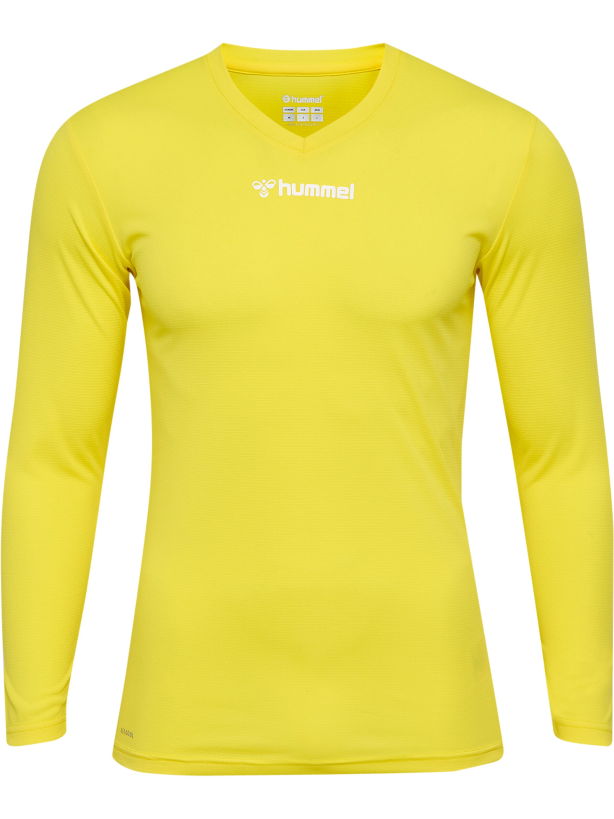 Hummel Performance shirt 'Essential' in Yellow: front