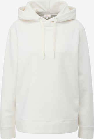 Sweat-shirt s.Oliver en blanc : devant