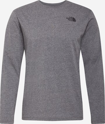 THE NORTH FACE - Camiseta 'Red Box' en gris: frente