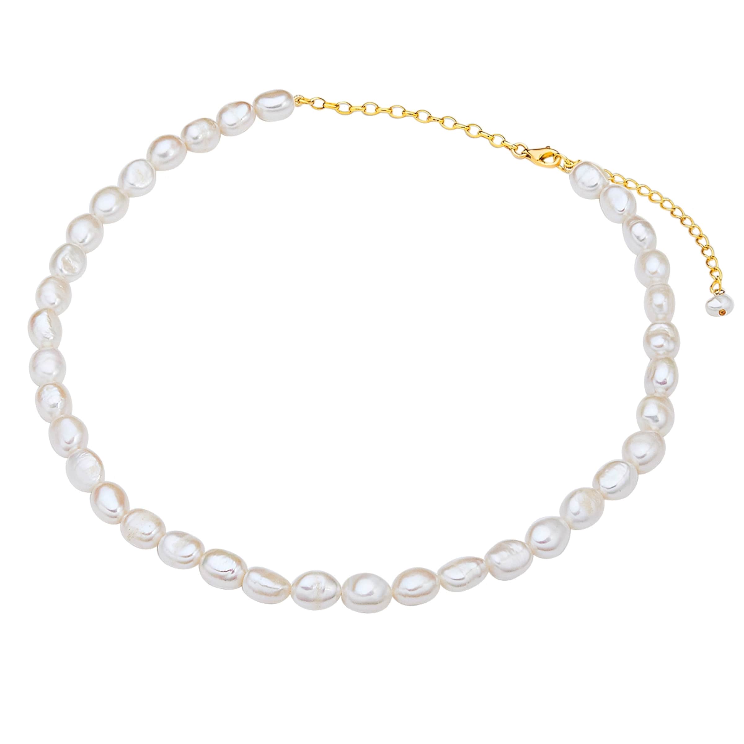 Valero Pearls Ketting in Wit: voorkant