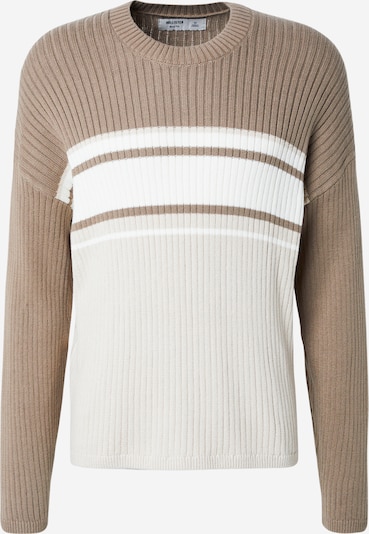 Megztinis iš HOLLISTER, spalva – tamsi smėlio / balta, Prekių apžvalga