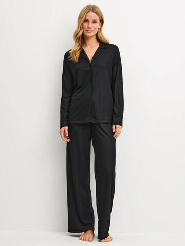 CALIDA Pajama 'Striped Dreams' in Black