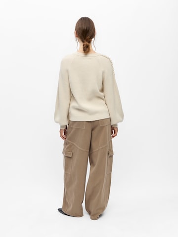 OBJECT Sweter 'OBJHANNAH' w kolorze beżowy