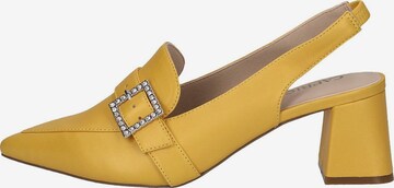 CAPRICE Slingback Pumps in Yellow