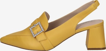 CAPRICE Slingback Pumps in Yellow