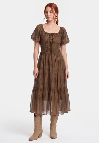 usha FESTIVAL - Vestido en marrón: frente